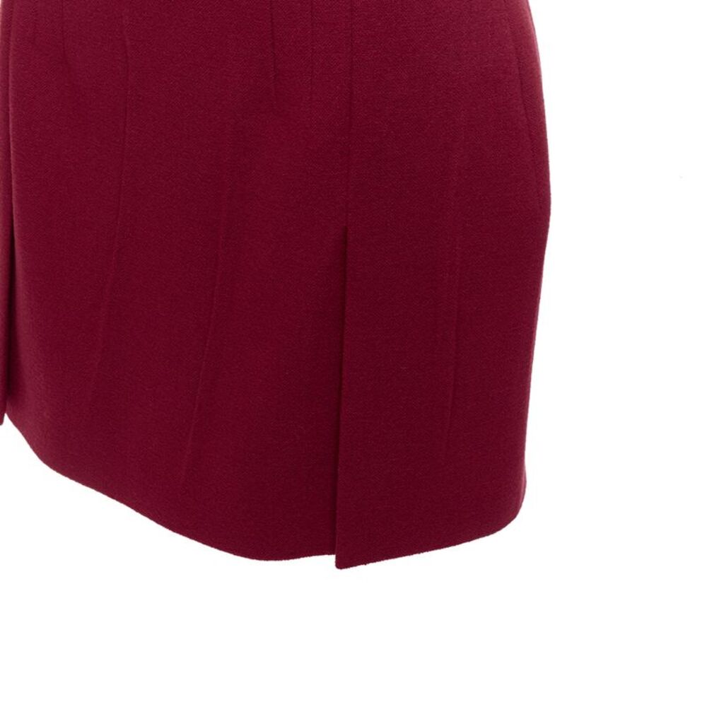 Prada Wool Blend Crepe Mini Skirt - Picture 2 of 6